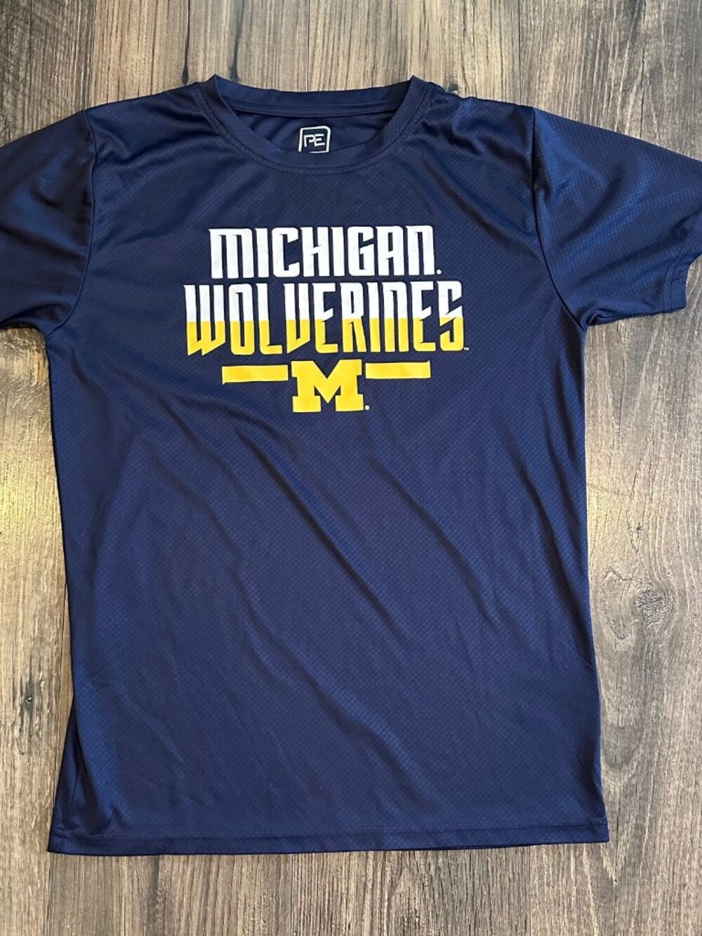 GUC Youth Michigan Wolverines Proedge Navy Athletic T-Shirt, Size: XL 16/18